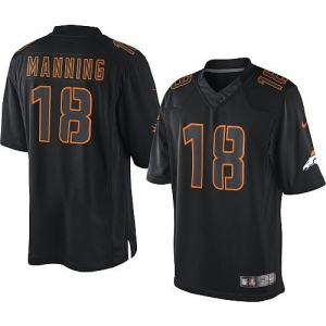 Nike Peyton Manning Denver Broncos Impact Twill Jersey - Black