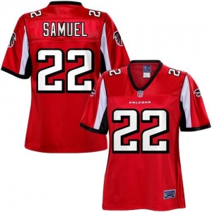 Pro Line Women's Atlanta Falcons Asante Samuel Team Color Jersey