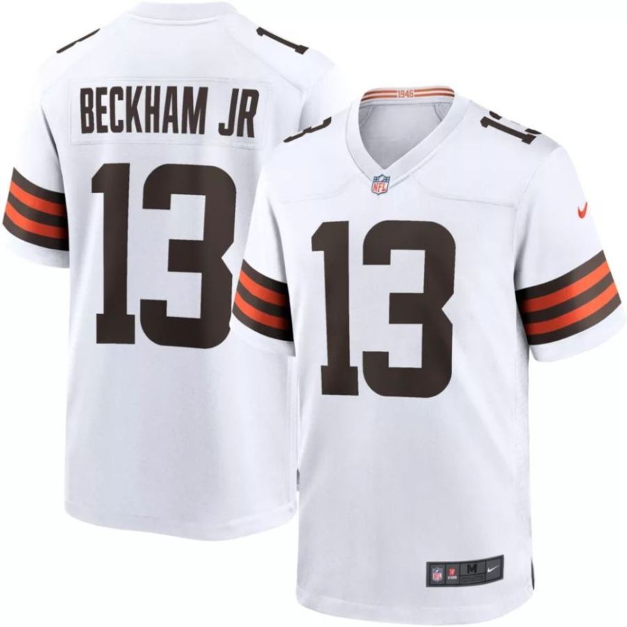 Nike Men's Cleveland Browns Odell Beckham Jr. #13 White Game Jer