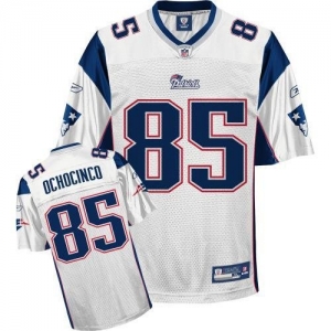 Reebok New England Patriots Chad Ochocinco Replica White Jersey