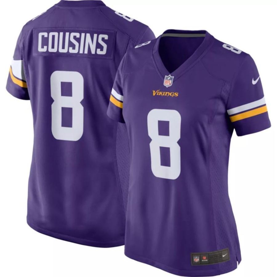 Nike Women's Minnesota Vikings Kirk Cousins #8 Purple Game Jerse