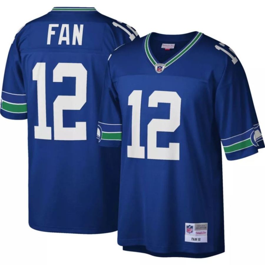 Mitchell & Ness Men's Seattle Seahawks 12th Fan Royal Home Jerse