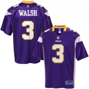 Pro Line Men's Minnesota Vikings Blair Walsh Team Color Jersey