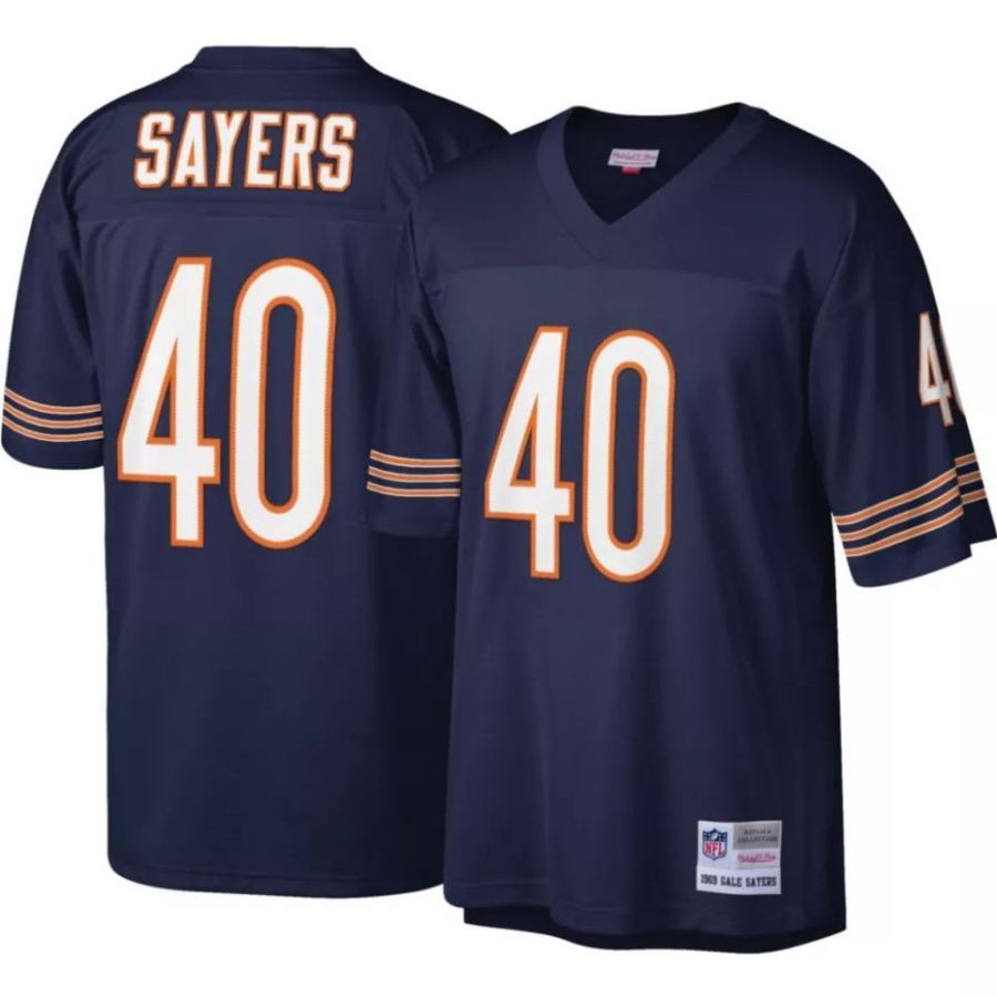 Mitchell & Ness Men's Chicago Bears Gale Sayers #40 Navy 1969 Ho