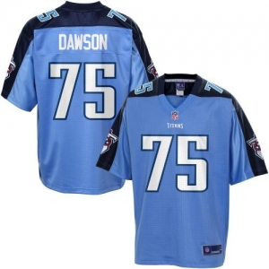 Pro Line Men's Tennessee Titans Keyunta Dawson Team Color Jersey