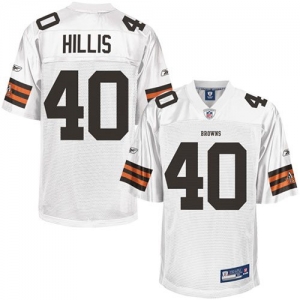 Reebok Peyton Hillis Cleveland Browns Replica Jersey - White -