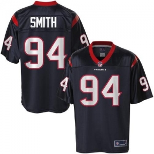 Pro Line Men's Houston Texans Antonio Smith Team Color Jersey