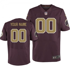 Nike Washington Redskins Customized Elite Throwback Jersey - Bur