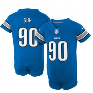 Nike Ndamukong Suh Detroit Lions Newborn Game Romper Jersey - Li