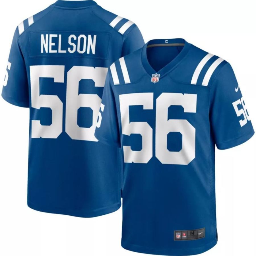 Nike Men's Indianapolis Colts Quenton Nelson #56 Blue Game Jerse