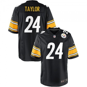 Nike Ike Taylor Pittsburgh Steelers Youth Game Jersey - Black