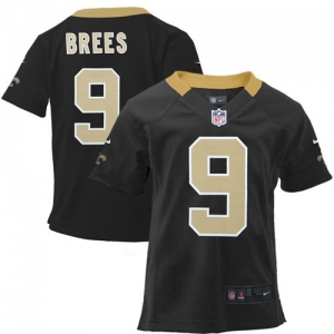 Nike Drew Brees New Orleans Saints Preschool Game Jersey - Black