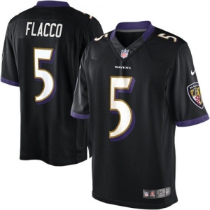 Nike Joe Flacco Baltimore Ravens The Limited Jersey - Black