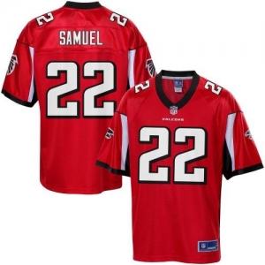 Pro Line Men's Atlanta Falcons Asante Samuel Team Color Jersey