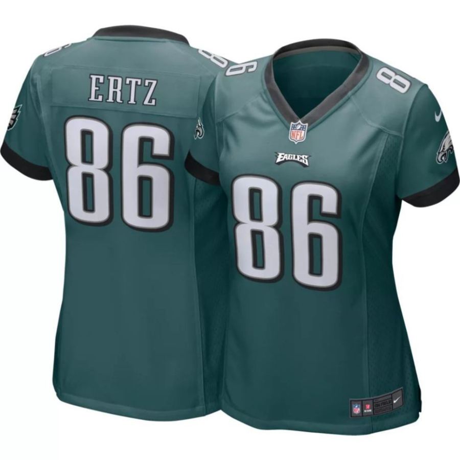 Nike Women's Philadelphia Eagles Zach Ertz #86 Green Game Jersey