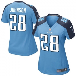 Nike Chris Johnson Tennessee Titans Youth Girls Game Jersey - Li