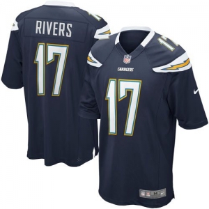 Nike Philip Rivers San Diego Chargers Game Jersey - Navy Blue