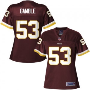 Pro Line Women's Washington Redskins Darryl Gamble Team Color Je