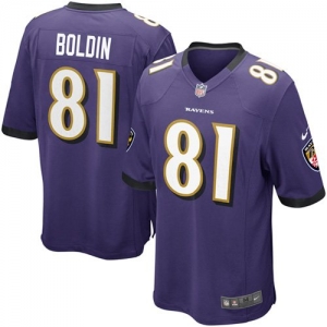 Nike Anquan Boldin Baltimore Ravens Youth Game Jersey - Purple