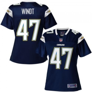 Pro Line Women's San Diego Chargers Mike Windt Team Color Jersey