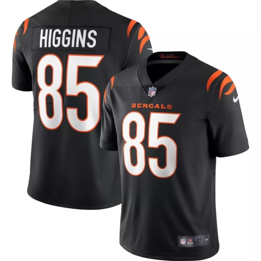 Nike Men's Cincinnati Bengals Tee Higgins #85 Black Limited Jers