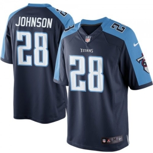 Nike Chris Johnson Tennessee Titans The Limited Jersey - Navy Bl