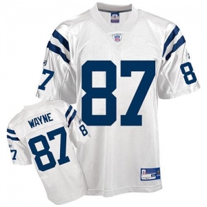 Reebok NFL Equipment Indianapolis Colts #87 Reggie Wayne White R