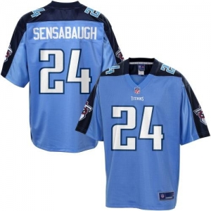 Pro Line Men's Tennessee Titans Coty Sensabaugh Team Color Jerse