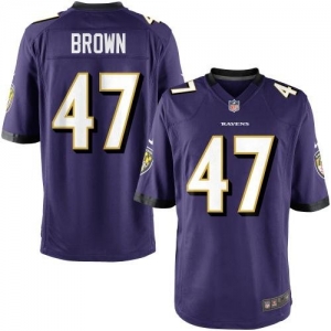 Nike Youth Baltimore Ravens Ricky Brown Team Color Game Jersey