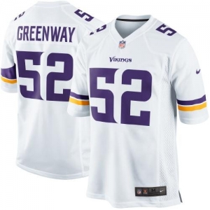 Nike Chad Greenway Minnesota Vikings New 2013 Game Jersey - Whit