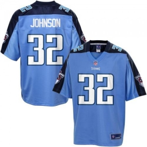 Pro Line Men's Tennessee Titans Robert Johnson Team Color Jersey