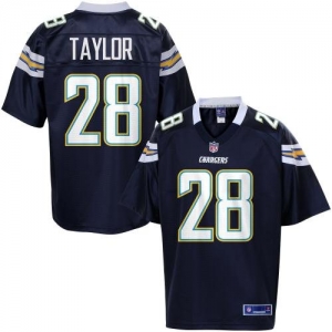 Pro Line Men's San Diego Chargers Brandon Taylor Team Color Jers