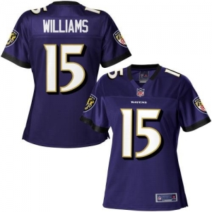 Pro Line Women's Baltimore Ravens LaQuan Williams Team Color Jer