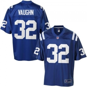 Pro Line Men's Indianapolis Colts Cassius Vaughn Team Color Jers