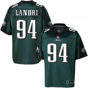 Pro Line Men's Philadelphia Eagles Derek Landri Team Color Jerse