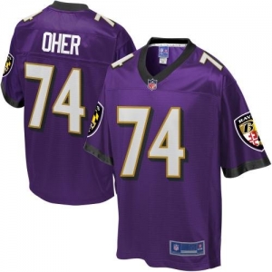 Pro Line Men's Baltimore Ravens Michael Oher Team Color Jersey