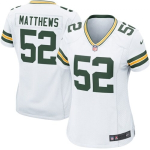 Nike Clay Matthews Green Bay Packers Women's Game Jersey - White