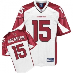 Reebok Arizona Cardinals Steve Breaston Replica White Jersey