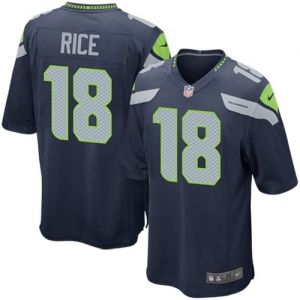 Nike Sidney Rice Seattle Seahawks Game Jersey - College Navy