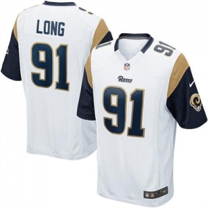 Nike St. Louis Rams Chris Long Game White Jersey