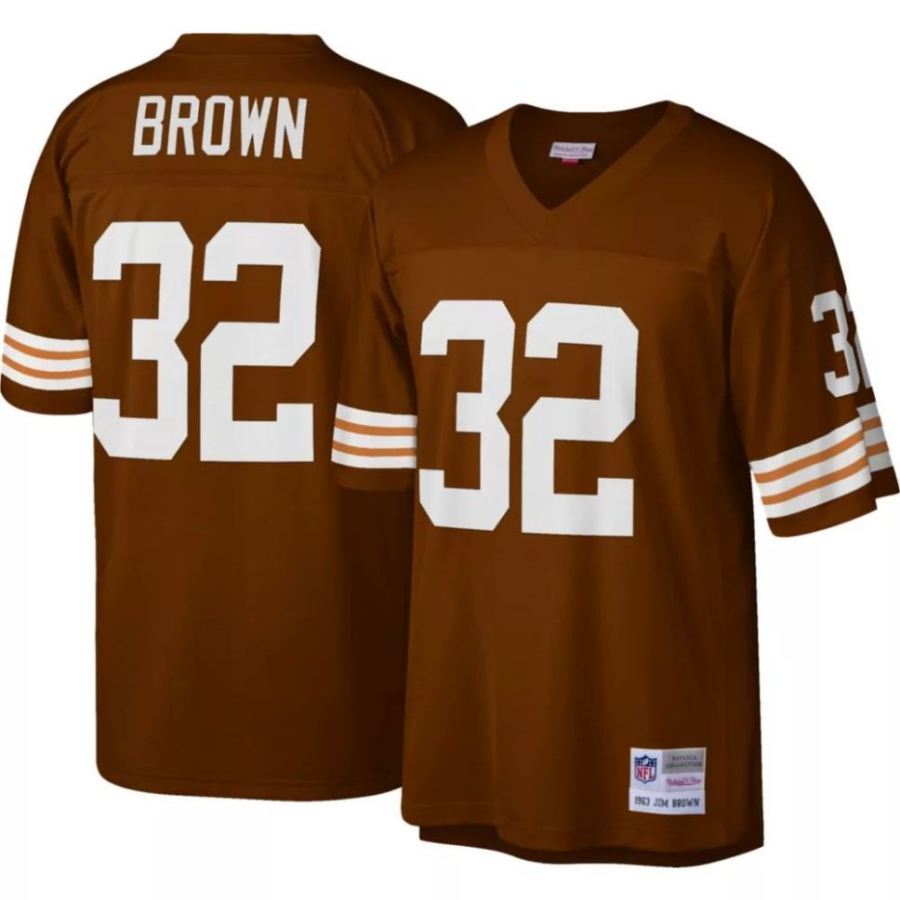 Mitchell & Ness Men's 1963 Game Jersey Cleveland Browns Jim Brow