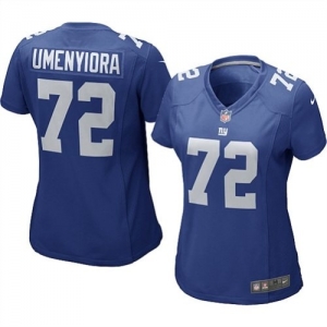 Nike Women's New York Giants Osi Umenyiora Game Team Color Jerse