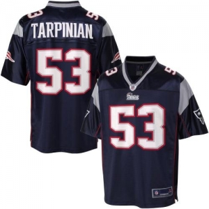 Pro Line Men's New England Patriots Jeff Tarpinian Team Color Je