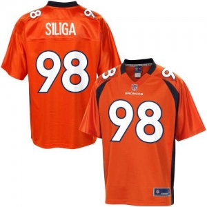 Pro Line Men's Denver Broncos Sealver Siliga Team Color Jersey