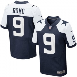 Nike Tony Romo Dallas Cowboys Elite Throwback Jersey - Navy Blue